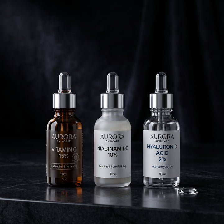 Vitamina C, Niacinamida y Ácido Hialurónico: Guía Molecular para Combinarlos sin Irritación