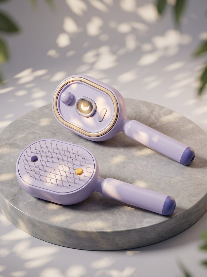 Cepillo capilar con nano-vapor ultrasónico y fototerapia folicular SEDA COMB